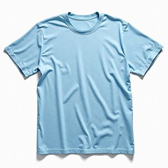 Fototapeta premium Light Blue TShirt Mockup isolated on white background