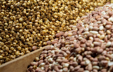 nut food stall at the banana festival