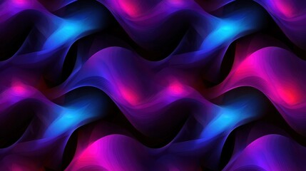 Fototapeta premium Abstract vibrant wavy neon pattern background