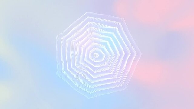 White octagon pattern on a pink and blue gradient background. Ideal for geometric designs, modern backgrounds, digital art projects, and vibrant layouts.