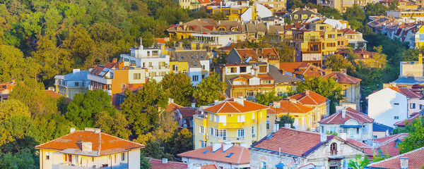 Panorama of Plovdiv city, Bulgaria
