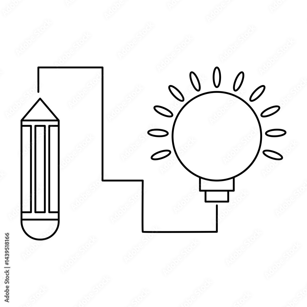 Fototapete graphic design and creativity. pixel perfect. editable stroke. the set contains icons
