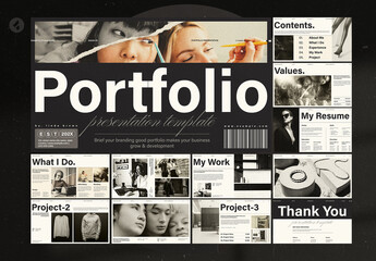 Minimalist Stylish Design Portfolio Presentation Template