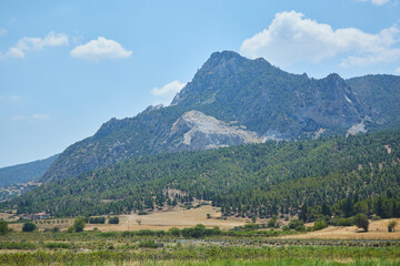 Obraz premium Mountainous landscape in central Turkey, near the city of Ankara