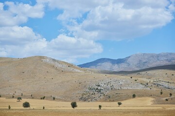 Fototapeta premium Mountainous landscape in central Turkey, near the city of Ankara