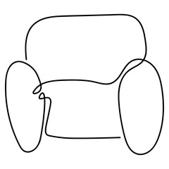 Minimalist Furniture Continuous Line Drawing