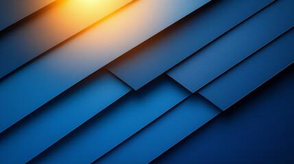 Modern abstract blue background, elegant overlapping diagonal lines, gradient shades of dark and light blue, geometric minimalist style, clean and sharp design, futuristic and professional look, high 