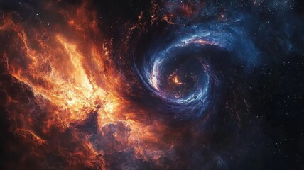 Obraz premium Nebula Galaxy Space Art, Cosmic Swirl, Astronomy Visual nebula galaxy space cosmic astronomy vortex