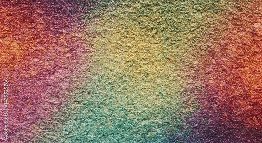 Poster A colorful background with a rainbow pattern