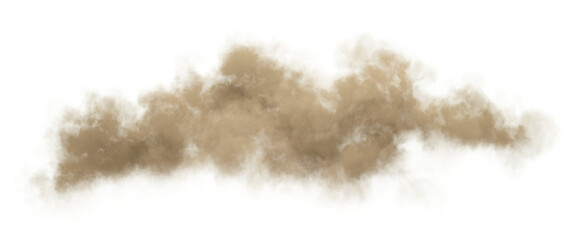 Sandy dust powder smoke isolate on transparent backgrounds 3d illustrations png