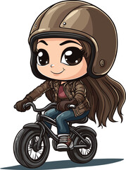 girl on a motorcycle
