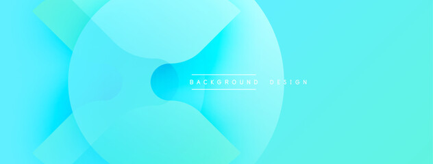 Obraz premium Abstract blue gradients create flowing shapes. Minimalist design, modern aesthetic, suitable backdrop for presentations.