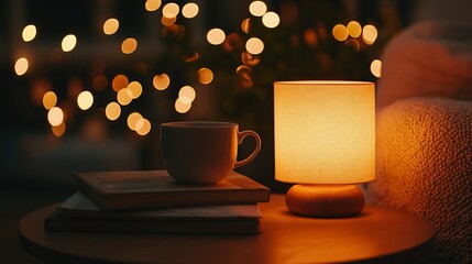 Cozy night scene with warm light