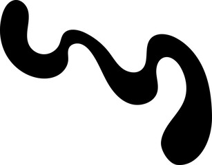 solid abstract flourish shape