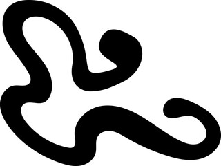 solid abstract cutout shape element