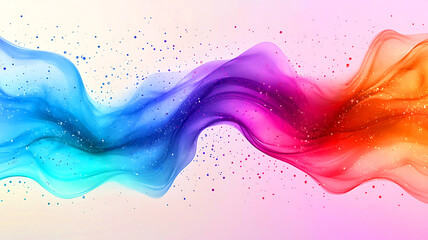 Abstract colourful background with bubbles features a vibrant blue and pink liquid design with water waves and splash texture