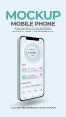 Mobile Phone Mockup. Vertical Stories Opener for Social Media.