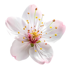 Beautiful Pink and White Almond Blossom Flower Image: High-Resolution Stock Photo for Spring Designs on Transparent  background