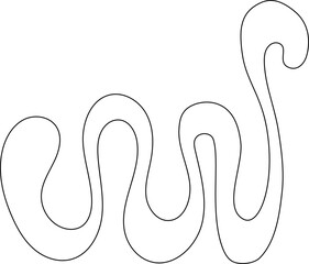 squiggle abstract shape outline