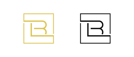 Abstract business monogram logo. Letter B and L initial logo vector design element. 