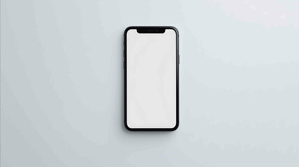 close up smart phone on white background