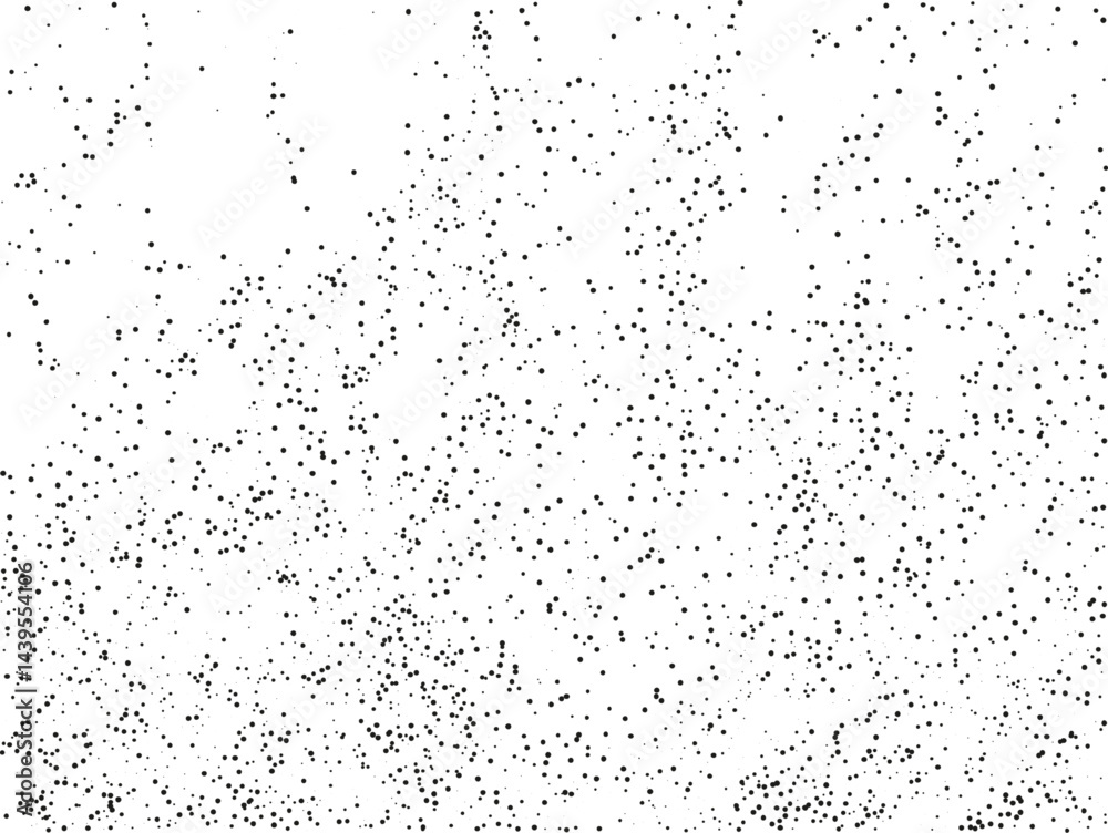 Poster grainy stains vector texture. grunge dotted background. black rough splash repeating pattern. dirty 