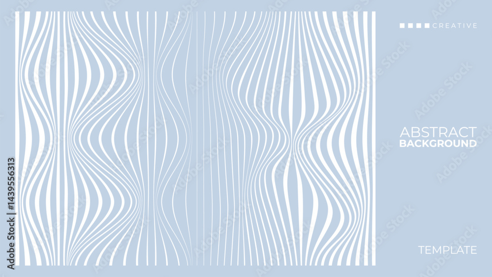 Poster Line waves style abstract background. Wavy line pattern for creative graphic design. Vector illustration.
