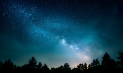 Fototapeta premium starry night sky with stars-generative ai