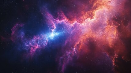 Vivid Cosmic Nebula: Abstract Universe Art nebula cosmos universe space abstract celestial cosmic