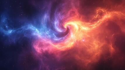 Vibrant Nebula Cloud Formation in Deep Space nebula space galaxy cosmos universe stars astronomy red