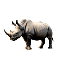 Obraz premium white rhino isolated on white