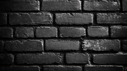 black brick wall, dark background for design