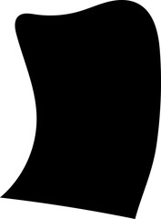 solid abstract cutout shape element