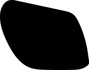 solid abstract cutout shape element