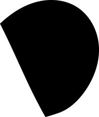 solid abstract cutout shape element