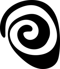 solid abstract cutout shape element