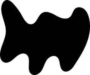 solid abstract cutout shape element