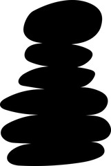 solid abstract cutout shape element