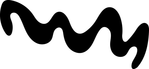 solid abstract cutout shape element