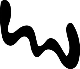 solid abstract cutout shape element