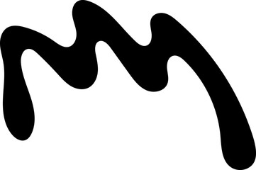 solid abstract cutout shape element