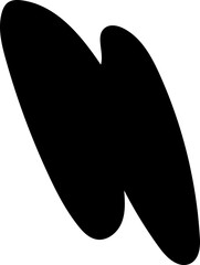 solid abstract cutout shape element