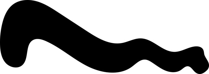 solid abstract cutout shape element