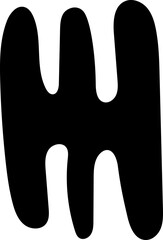 solid abstract cutout shape element