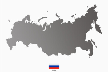 vector map of russia with transparent background