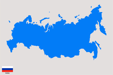 Obraz premium vector map of russia with transparent background
