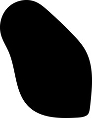 solid abstract cutout shape element