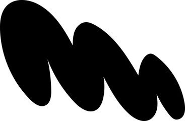 solid abstract cutout shape element