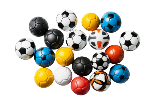 Touchdown Treasures: Building Your Football Card Collection Isolated On White Background.