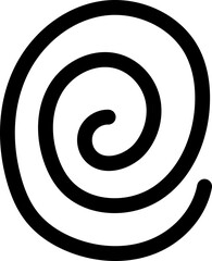 solid squiggle abstract line element